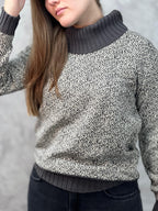 Blusa pixel gola alta