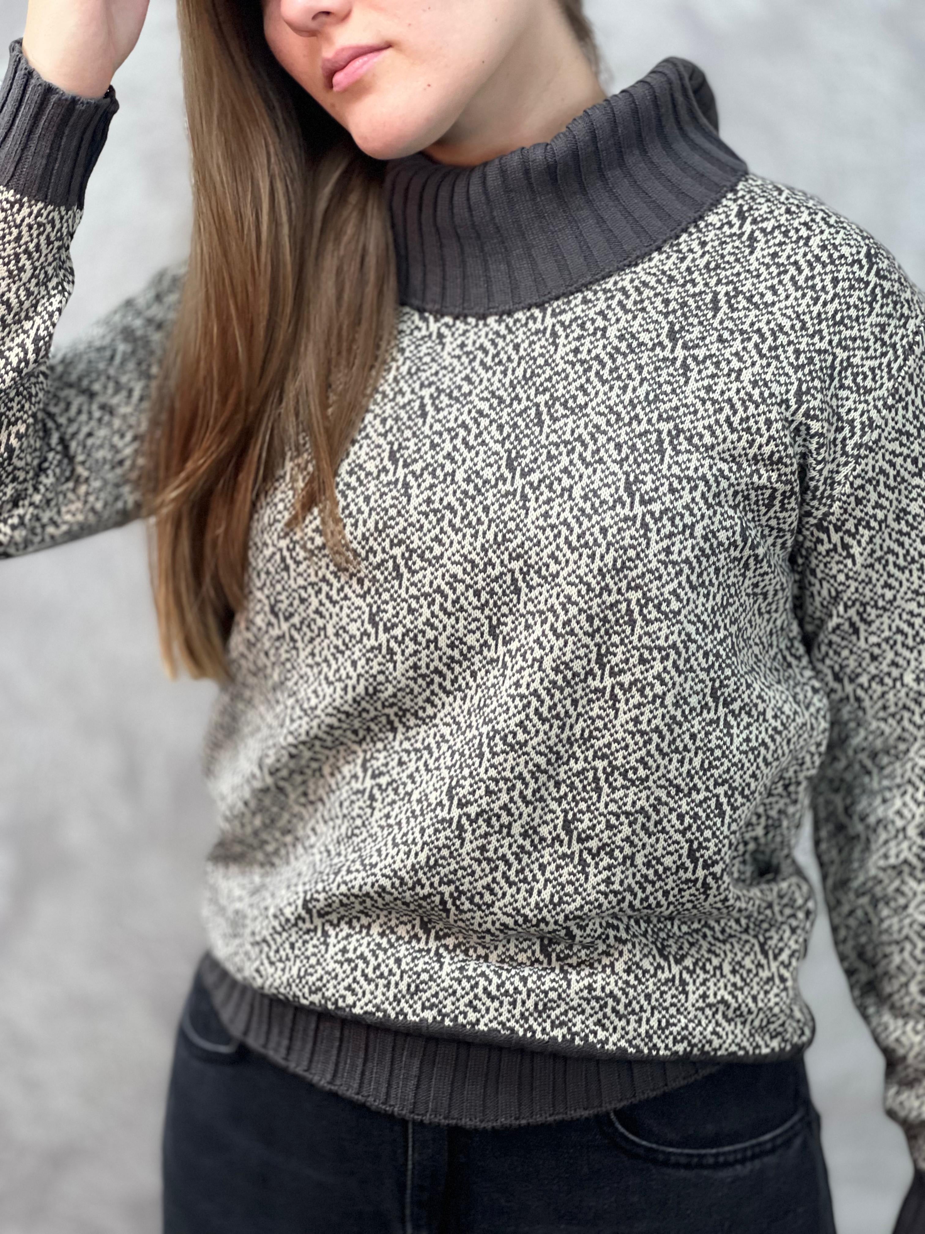 Blusa pixel gola alta