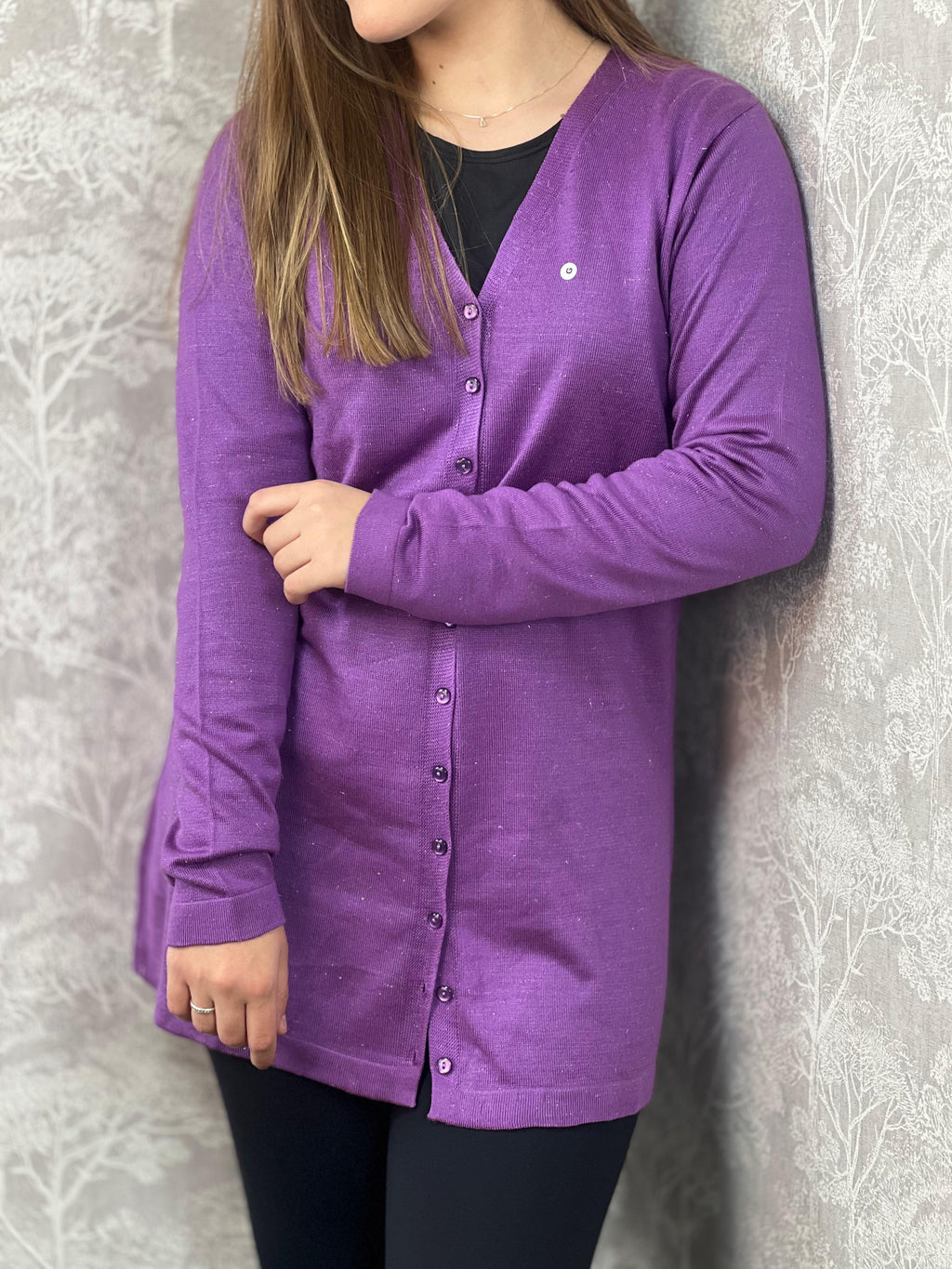 Cardigan com brilhos