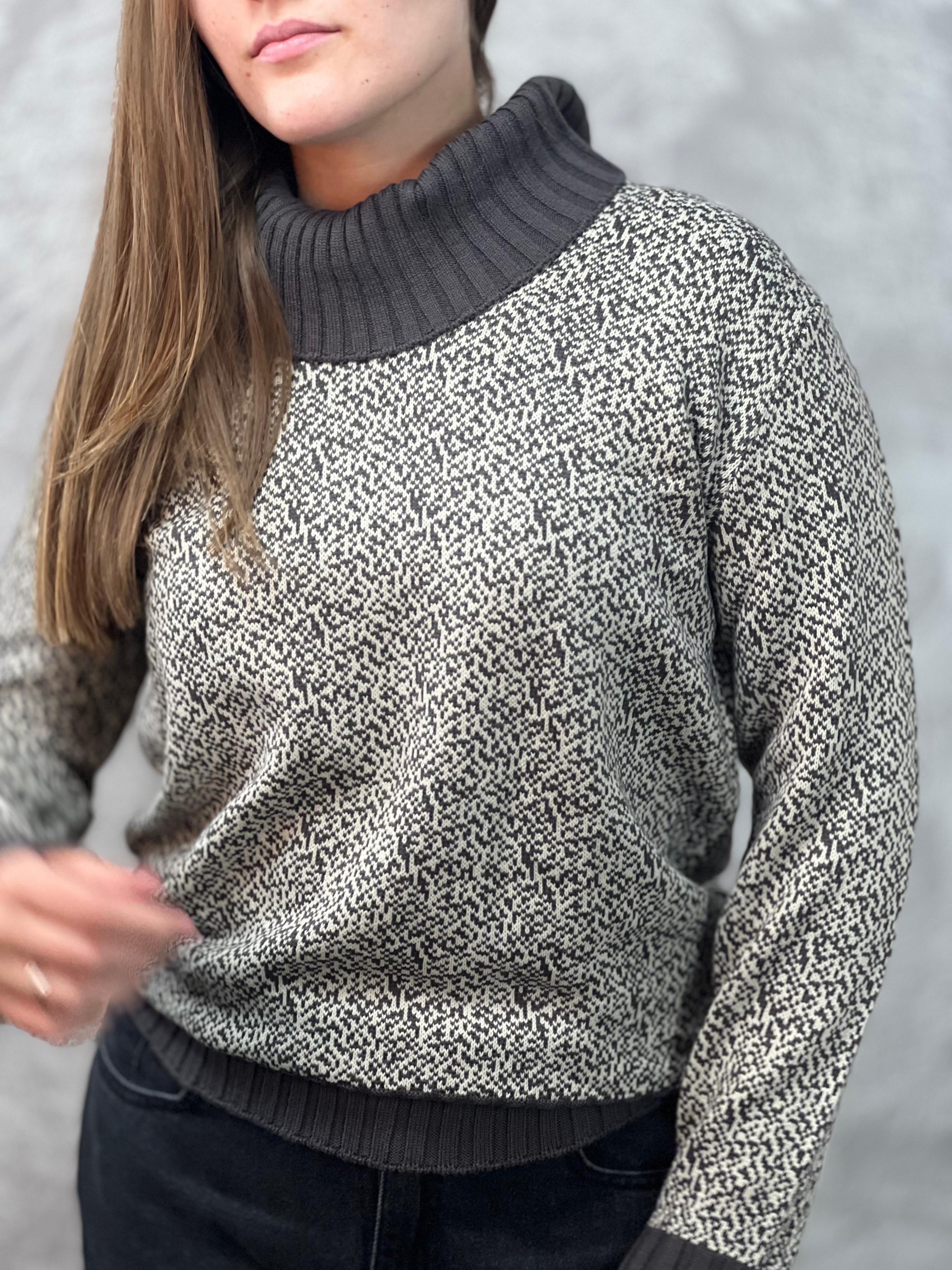 Blusa pixel gola alta