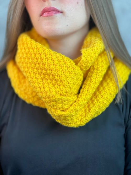 Cachecol infinito de lã