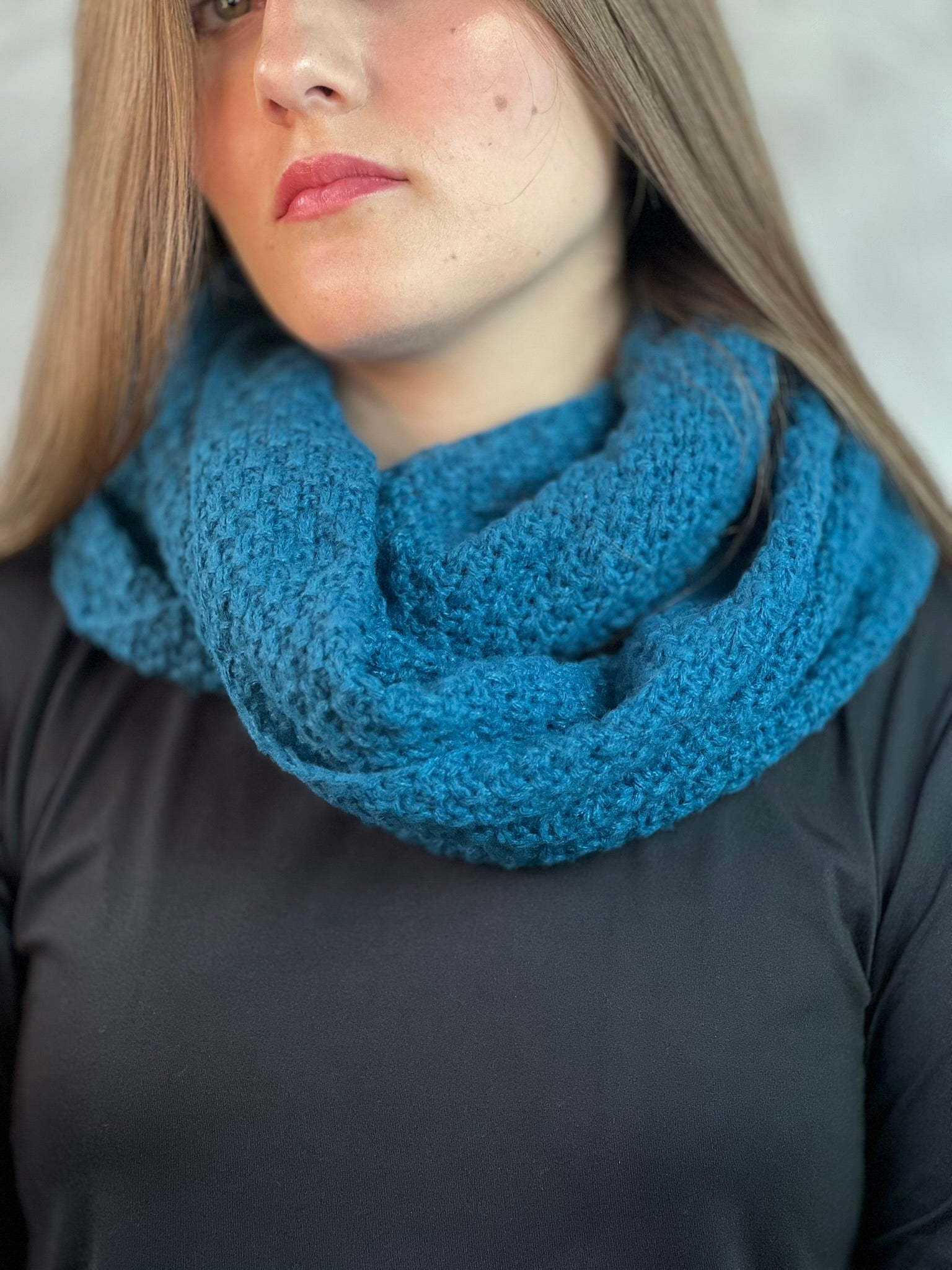 Cachecol infinito de lã